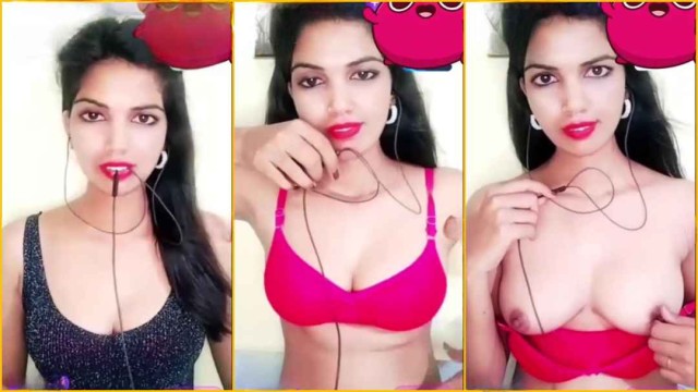 Cute Priya Showing Boobs on Chamet Live with Face
